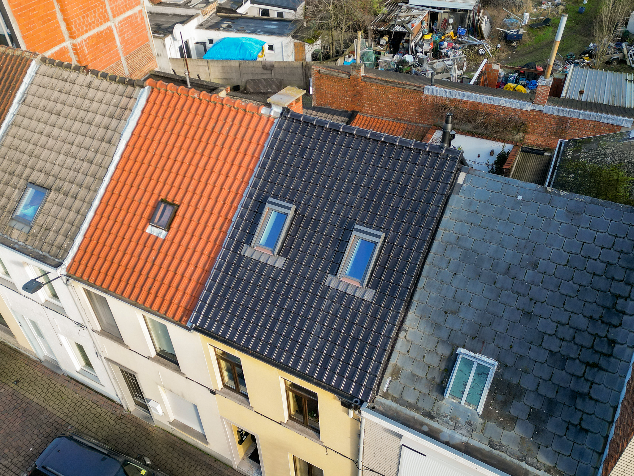 Dakrenovatie in Aalst.