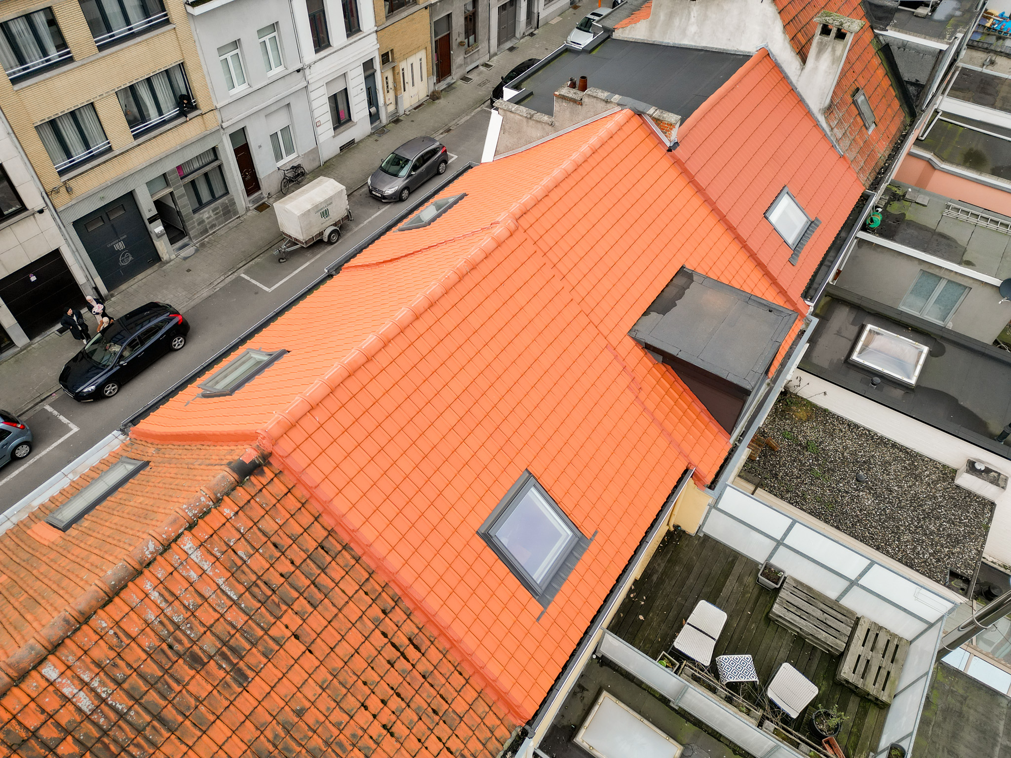 Gezamelijke dakrenovatie in Antwerpen