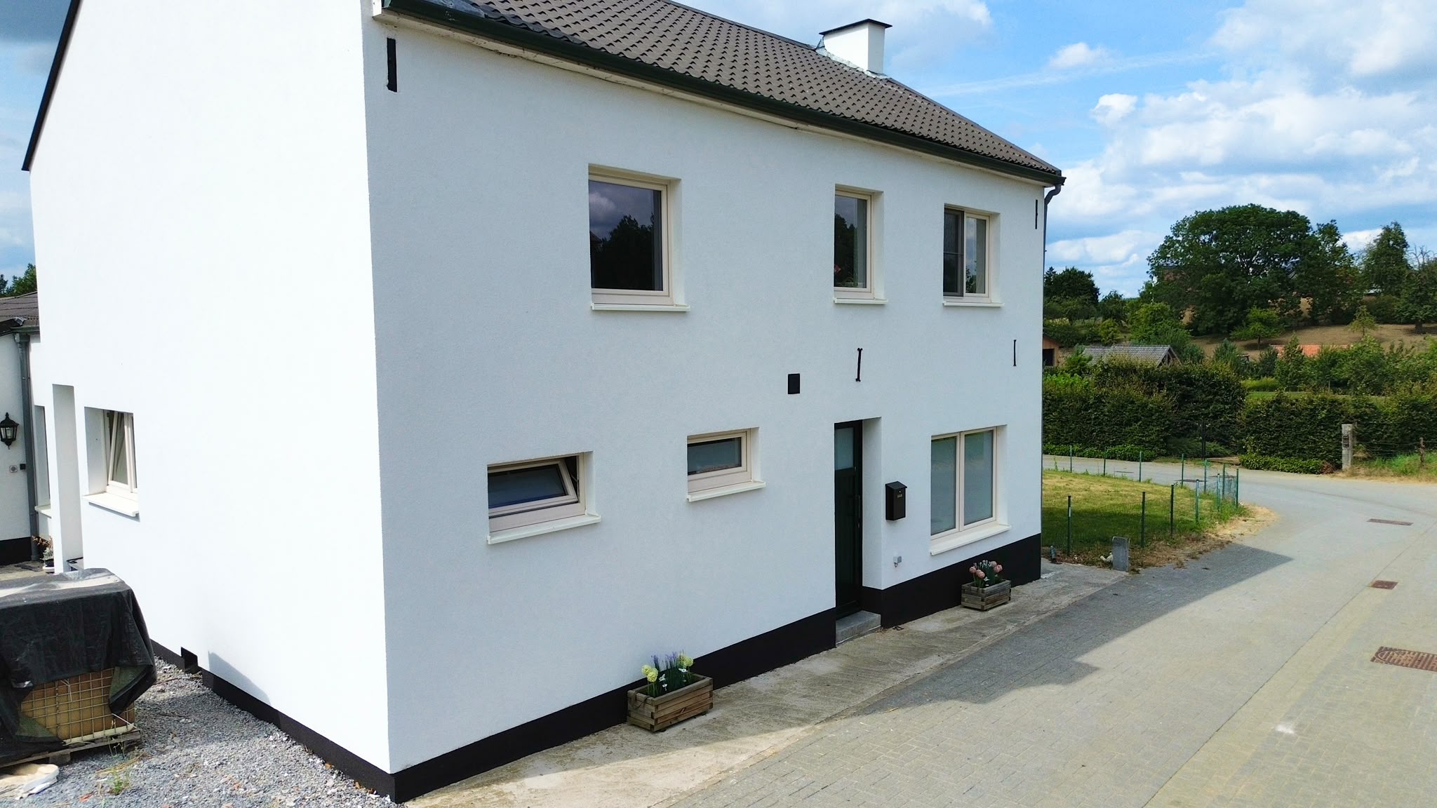 Gevelrenovatie met crepi in Tongeren
