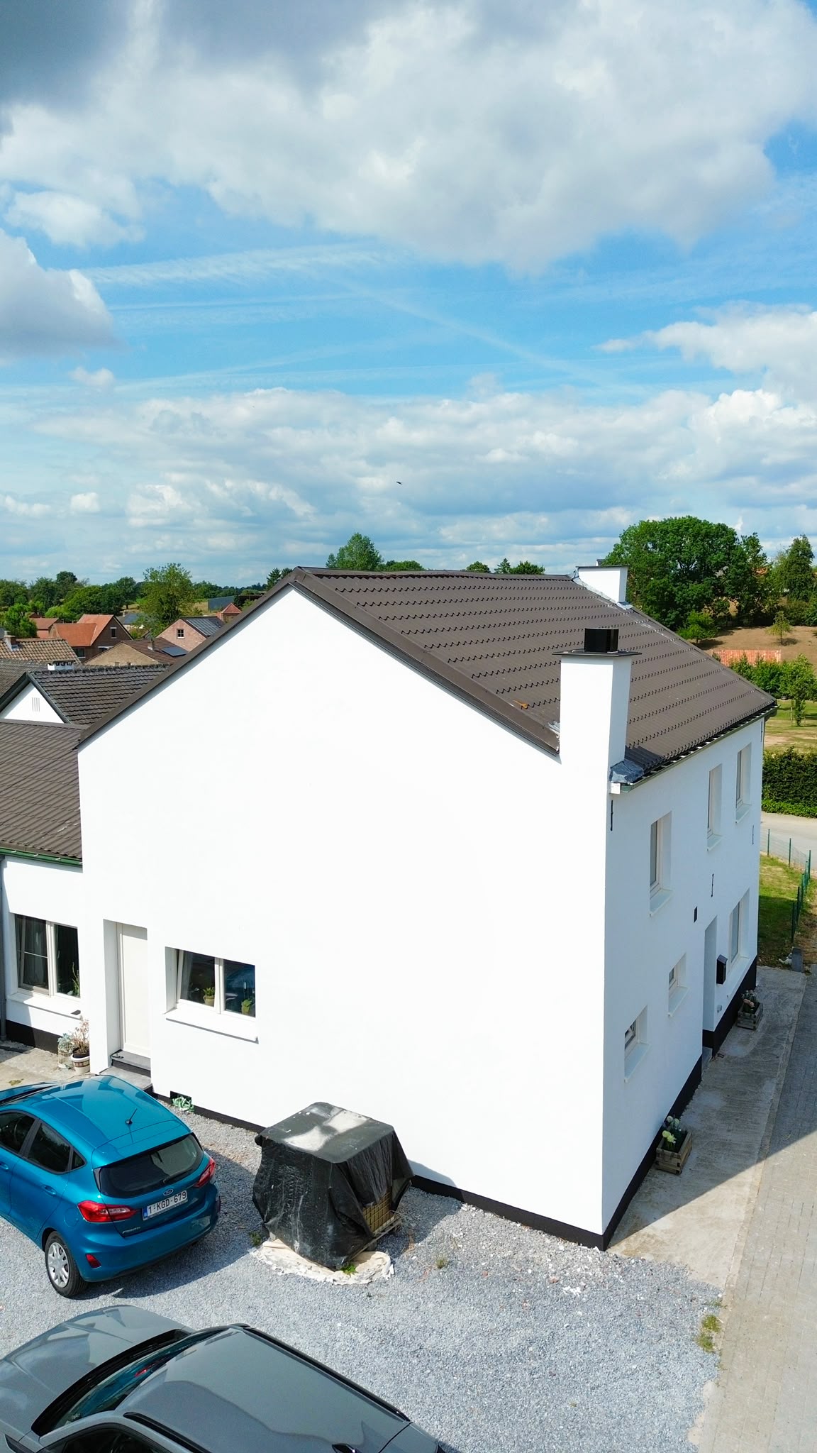 Zijgevel met crepi in Tongeren