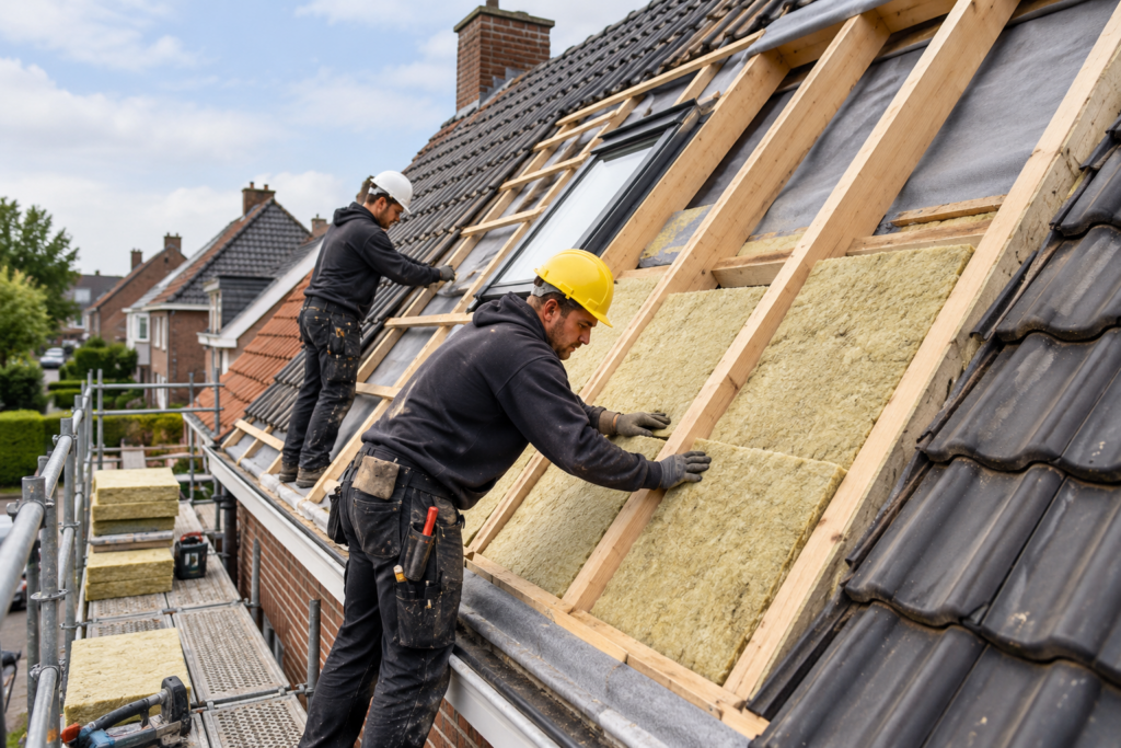 Nieuwe dakconstructie